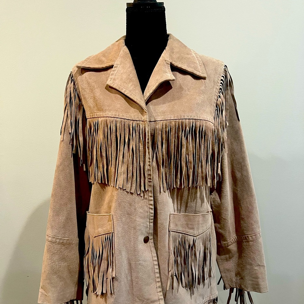 Leather Suede Vintage XOXO Jacket